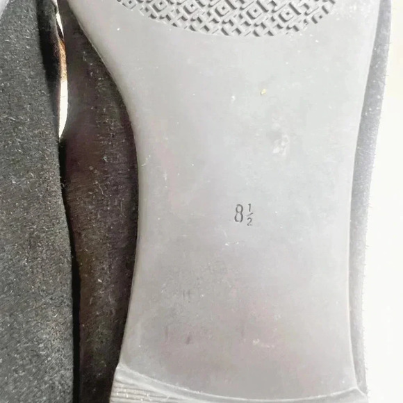 Tory Burch Marsden Suede Smoking Loafer in Black Women's Size 8.5 - Picture 7 of 10